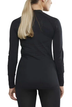 Craft Women's Active Intensity Crewneck Baselayer - Black/Asphalt (1907937-999995) -Running Sports Store 1907937 999995 Active Intensity CN LS C2 Preview