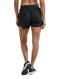 Craft Women's Advance Essence 5" Stretch Short - Black (1910759-999000) -Running Sports Store 1910759 999000 ADVEssence5 InchStretchShortsW Closeup2 Preview