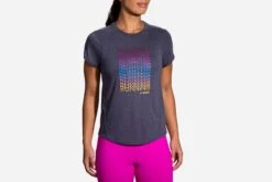 Brooks Women's Distance Graphic Short Sleeve (221469) -Running Sports Store 221469 459 MF Distance Graphic Short Sleeve