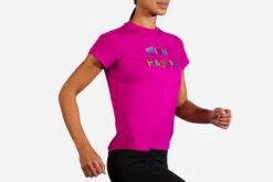 Brooks Women's Distance Graphic Short Sleeve (221469) -Running Sports Store 221469 611 MV Distance Graphic Short Sleeve