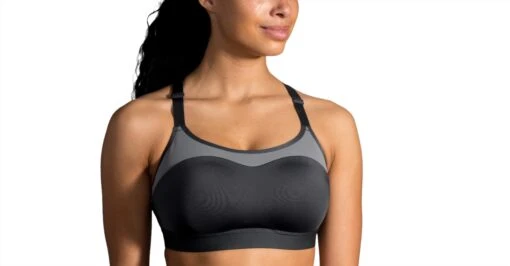 Brooks Women's Dare Racerback Run Bra - Asphalt (350073081) -Running Sports Store 350073 081 mf Dare Racerback Run Bra scaled