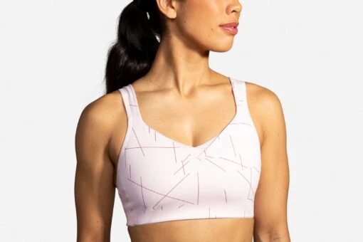 Brooks Women's Drive Convertible Run Bra - Rosewater (350081658) -Running Sports Store 350081 658 MF Drive Convertible Run Bra