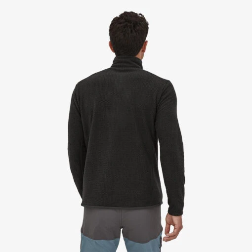 Patagonia Men's R1 Air Zip Neck - Black (40245BLK) -Running Sports Store 40245 BLK MK2