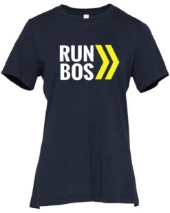 Women's RUN BOS Relaxed Triblend Short Sleeve Tee (TS-RUNBOS-6413) -Running Sports Store 6413 gd z FF