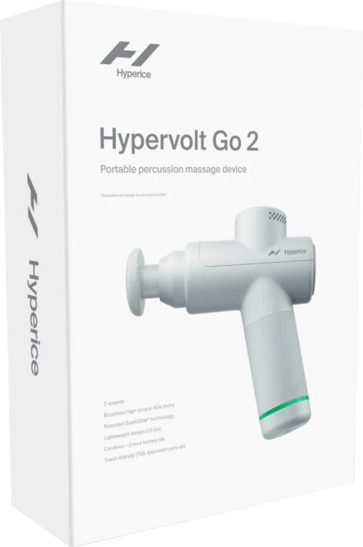 Hyperice Hypervolt GO 2 Massage Device - White (55200-001-00) -Running Sports Store 6499245cv13d