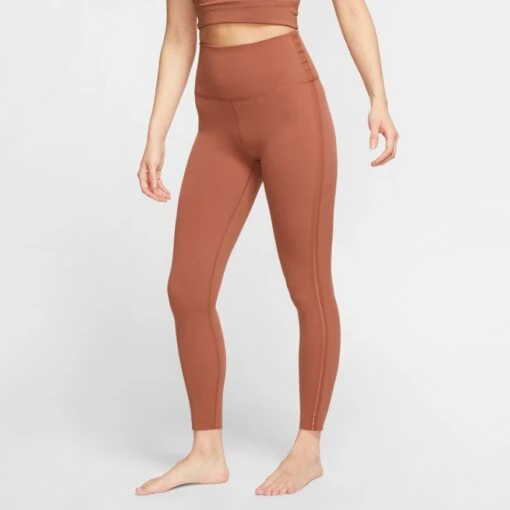 Nike Women's Yoga Luxe 7/8 Tights - Red Bark/Terra Blush (CJ4203-275) -Running Sports Store CJ4203 275 PHSFM001