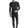 Craft Men's Active Intensity Crewneck Baselayer - Black/Asphalt (1907933-999995) -Running Sports Store CraftMensCrewneckBaselayerBlack