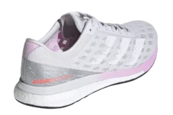 Adidas Women's Adizero Boston 9 - Dash Grey/Footwear White/Clear Lilac (FW2213) -Running Sports Store FW2213 FTW photo back lateral top transparent