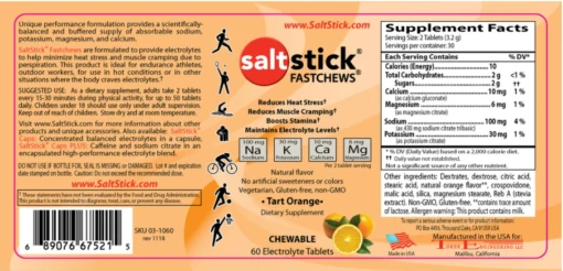 SaltStick Fastchews 60ct - Orange (03-1060) -Running Sports Store ScreenShot2021 05 11at4.22.38PM