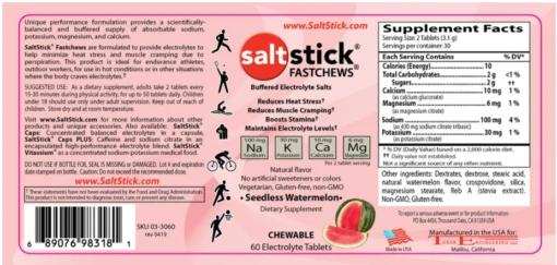 SaltStick Fastchews 60ct -Watermelon (03-3060) -Running Sports Store ScreenShot2021 05 13at4.54.19PM