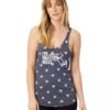 Women's Western Mass Racerback Stars And Stripes Tank - Navy Blue (RUNWEST-AA1927P-S) -Running Sports Store aa1927p gy z 3