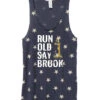 Women's Old Saybrook Racerback Stars And Stripes Tank - Navy Blue (RUNOSB-AA1927P-S) -Running Sports Store aa1927p gy z FF 3