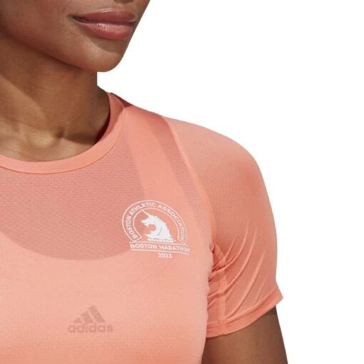 Adidas Women's Boston Marathon® 2023 Allover Print T-Shirt -Running Sports Store adidas womens boston marathon 2023 allover print tee shirt pink 4