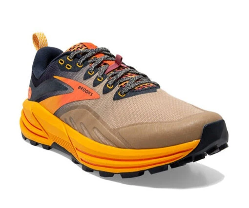 Brooks Men's Cascadia 16 -Running Sports Store brooks mens cascadia 16 mens trail running shoe tan yellow