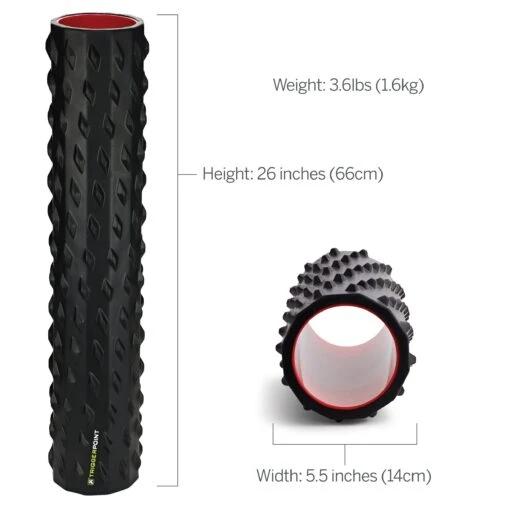 TriggerPoint Carbon 26" Foam Roller - Black (04433) -Running Sports Store