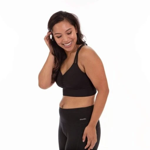 Handful Women's Double Down Sports Bra (135) -Running Sports Store cdn shopify com Handful 2019 F19 Women Studio Bra DoubleDown BooyaBlack Back 2936 1