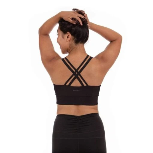 Handful Women's Double Down Sports Bra (135) -Running Sports Store cdn shopify com Handful 2019 F19 Women Studio Bra DoubleDown BooyaBlack Back 2936 2