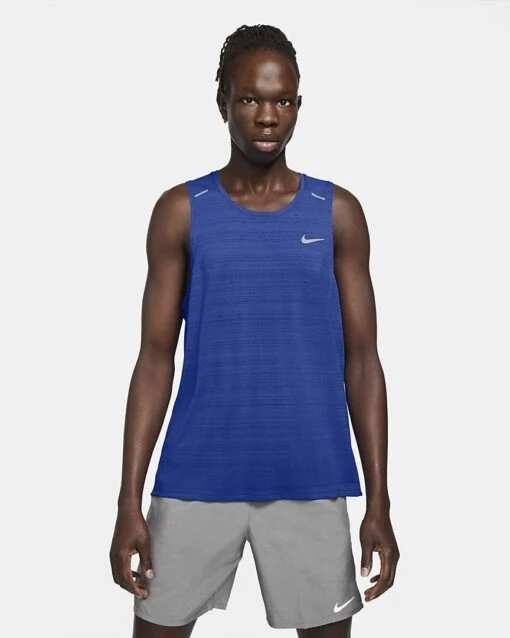 Nike Men's Dri-FIT Miler Tank - Game Royal (CU5982-480) -Running Sports Store dri fit miler mens running tank