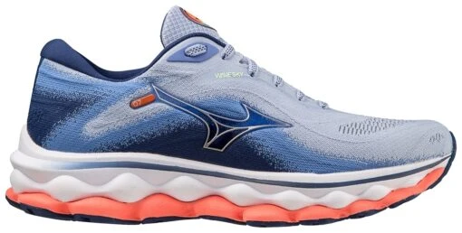 Mizuno Women's Wave Sky 7 -Running Sports Store mizuno womens wave sky 7 blue heron 1