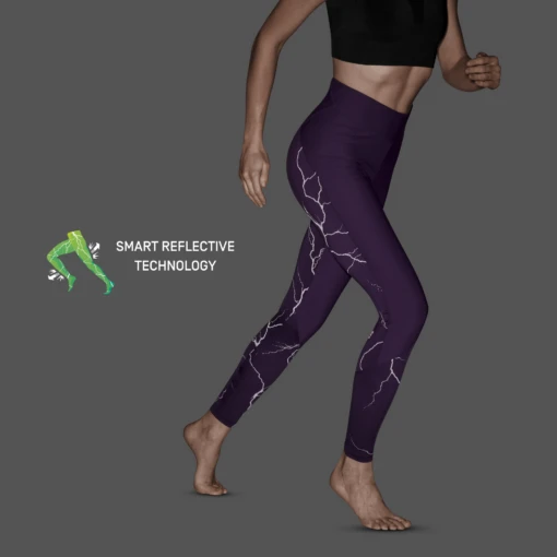 CEP Women's Reflective Tights - Purple (W2A96N) -Running Sports Store reflective tights purple women 2