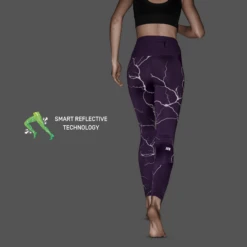 CEP Women's Reflective Tights - Purple (W2A96N) -Running Sports Store reflective tights purple women 4 9