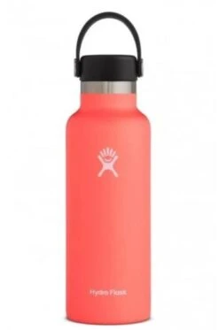 Hydro Flask 18 Oz Standard Mouth Bottles W/ Flex Cap (S18SX) -Running Sports Store s18sx2 hibiscus