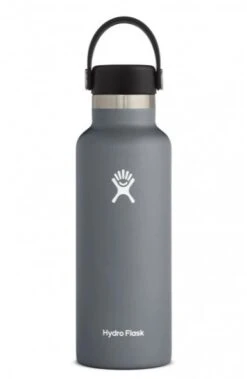 Hydro Flask 18 Oz Standard Mouth Bottles W/ Flex Cap (S18SX) -Running Sports Store s18sx2 stone