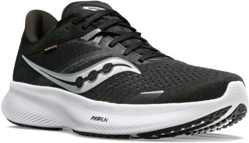 Saucony Men's Ride 16 -Running Sports Store saucony mens ride 16 black white 2